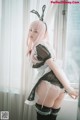 DJAWA Photo - Bambi (밤비): "Sheer Bunny Maid" (51 photos) P33 No.633d61