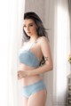 Beautiful Jessie Vard seductive with blue lingerie (13 photos) P11 No.def5c9
